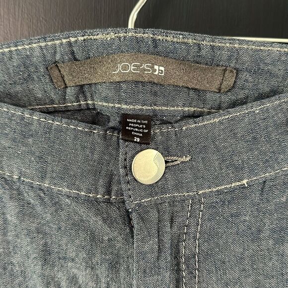 Joe's The Socialite wide leg chambray lightweight pants look like linen size 29 - Picture 3 of 6